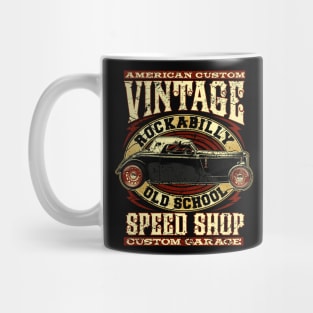 American Custom Vintage Rockabilly Hot Rod Mug